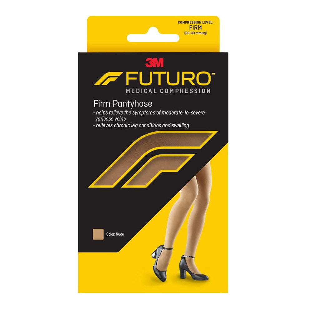 Futuro Restoring 20-30 Mmhg Full Cut Firm Pantyhose For Women, Reinforced Toe, Medium, Nude, 1 Ea